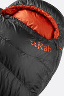 Rab Ascent 500 Down Sleeping Bag - Graphene- Regular LH