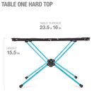 Helinox Sunset Table One Hard Top - Lightweight Camp Table