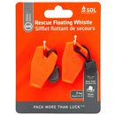 SOL Rescue Floating Whistle 2 Pack