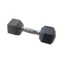 York Hexagonal Rubber Dumbbell