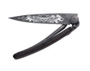 Deejo Black 37g Knife with Ebony Handle, Angels