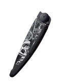 Deejo Black 37g Knife with Ebony Handle, Ride or Die