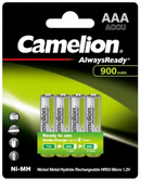 Camelion Always Ready 900MAH AAA Rechargeable Batteries 4Pk
