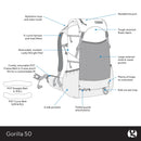 Gossamer Gorilla 50 Ultralight Backpack | Gearshop NZ