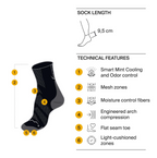 Buff Coolnet Quarter Socks