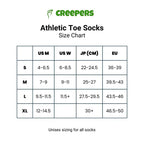 Creepers Merino Toe Socks - Quarter Crew Length Ltd Edition