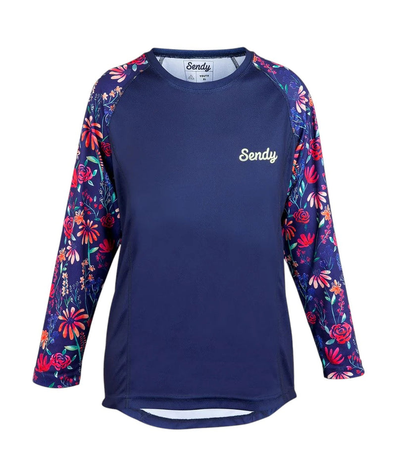 Sendy Women's Wild Flower Long Sleeve Bike Jersey