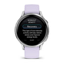 Garmin Venu 4 41mm - Silver with Periwinkle Silicone Band