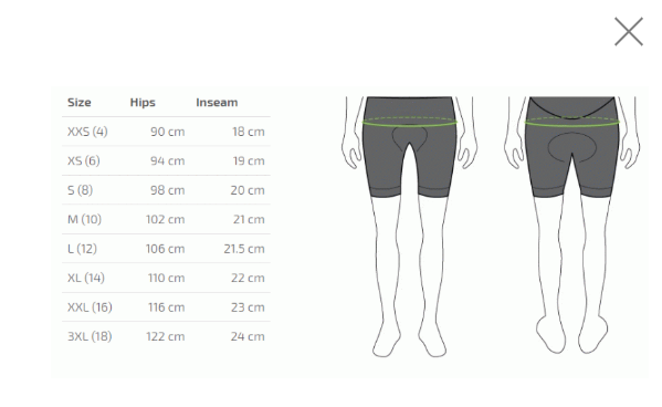 Tineli Womens Platinum MTB Liners