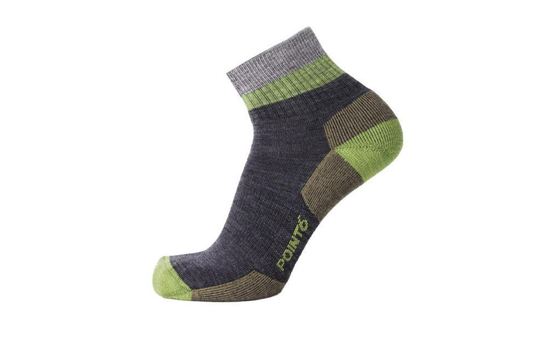 Point6 Merino Hiking Block Stripe Light Mini Crew Sock