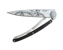 Deejo Tattoo 37g Knife with Ebony Handle, Cafe Racer