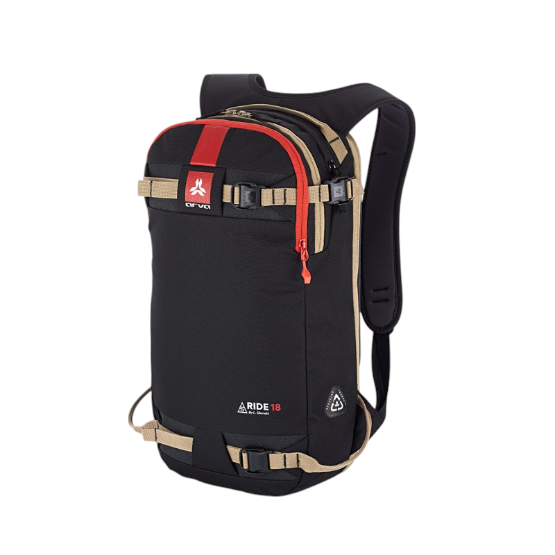 Arva Black Ride 18 Snowsports Backpack - Black