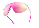 Hilx Domain Kinetik Sunglasses - Shiny White w/ Pink Lens | Gearshop NZ