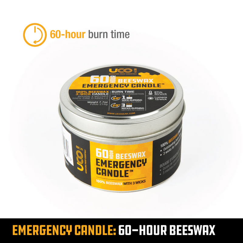 UCO 60hr Beeswax Emergency Candle