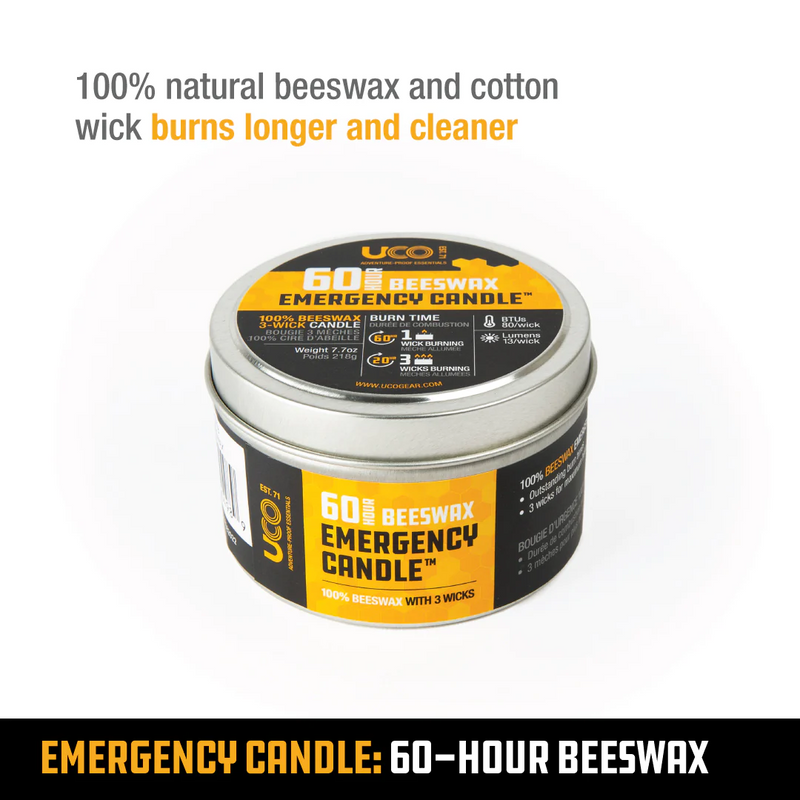 UCO 60hr Beeswax Emergency Candle