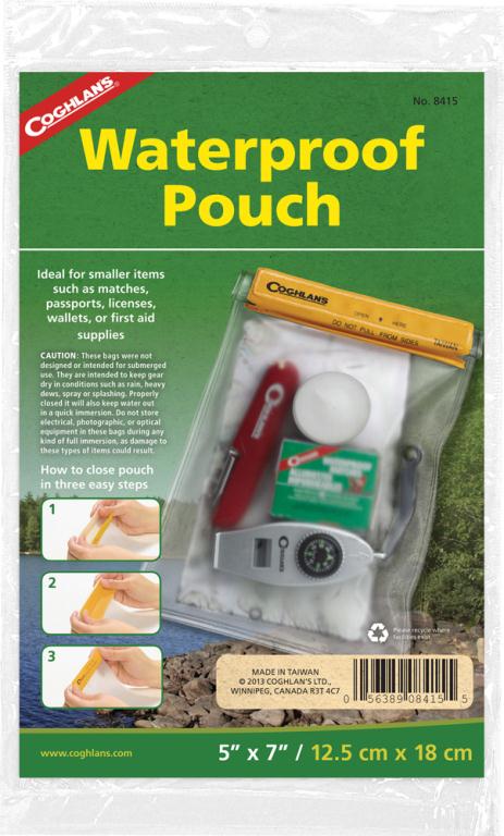 Bolsa Estanca Coghlans 5x7 Pulgadas - Impermeable Para Navegación, Deportes Acuáticos Y Exterior