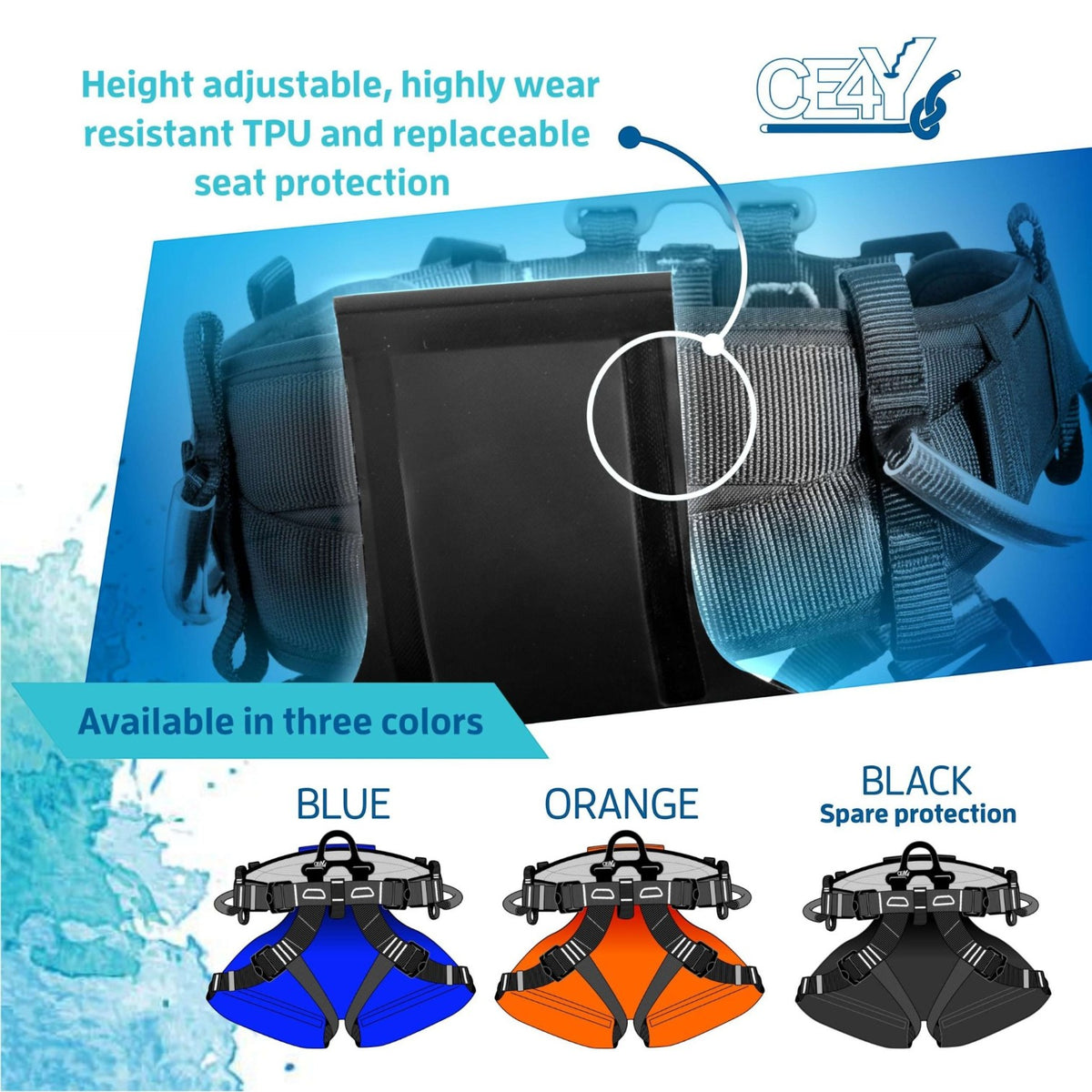 CE4Y Comfy Canyon V2 Harness - Blue Lime