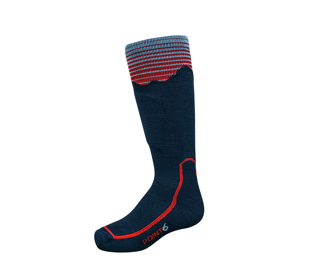 Point6 Merino Kids Mountain Magic Light OTC Ski/Snowboard Socks