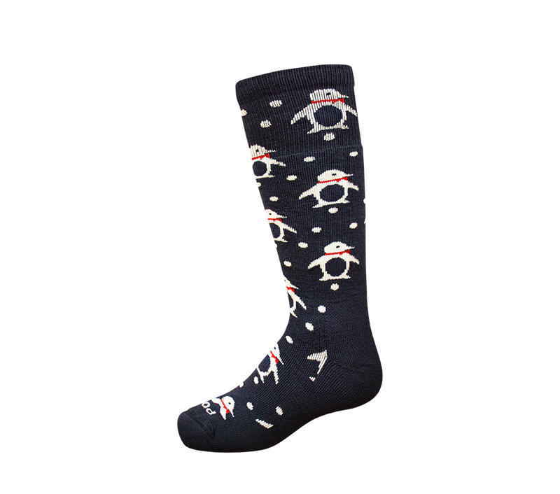 Point6 Merino Kids Penguins Medium OTC Ski/Snowboard Socks