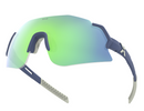 Hilx Kinetik Savage 2.0 Sunglasses - Matte Blue/Warm Grey w/ Green Lens | Gearshop NZ