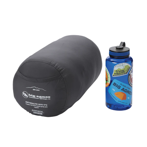 Big Agnes Anthracite 30 -1c Synthetic Fill Sleeping Bag