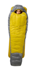 Rab Women's Neutrino -12degC Down Sleeping Bag Long LH - Zinc/Dark Pollen | Gearshop NZ