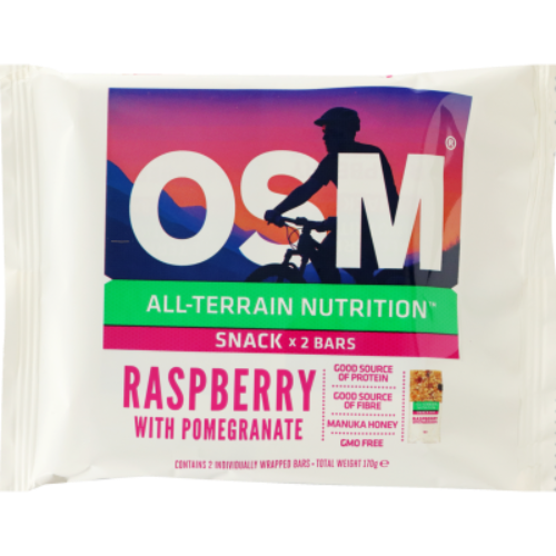 OSM Raspberry with Pomegranate  Bar, 170g, 2 Pack
