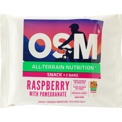 OSM Raspberry with Pomegranate  Bar, 170g, 2 Pack