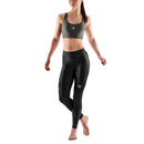 Skins Series 3 Womens 7/8 Tights with Pocket - Black | Gearshop NZ