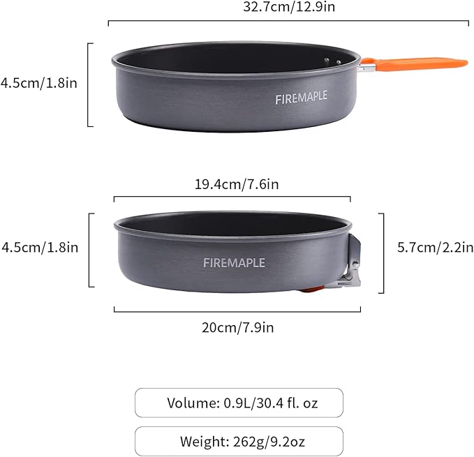 Fire Maple 194mm Feast Non-Stick Frying Pan