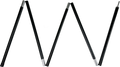 JR Gear Tarp Pole 200 - 1 Pair - Black