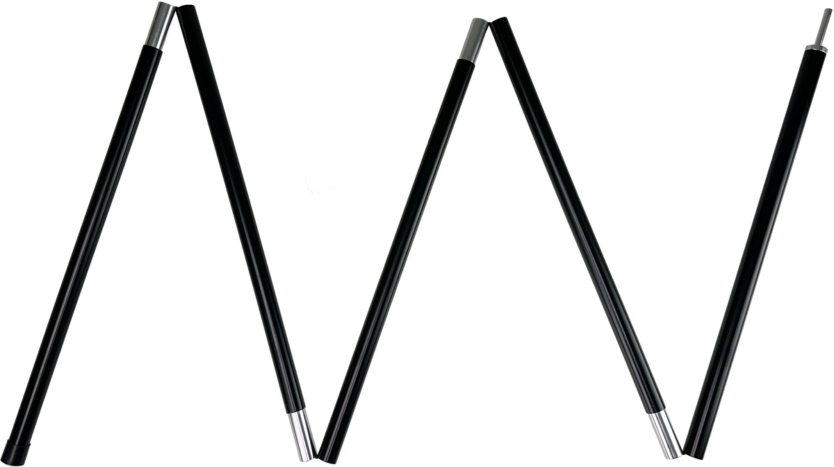 JR Gear Tarp Pole 200 - 1 Pair - Black