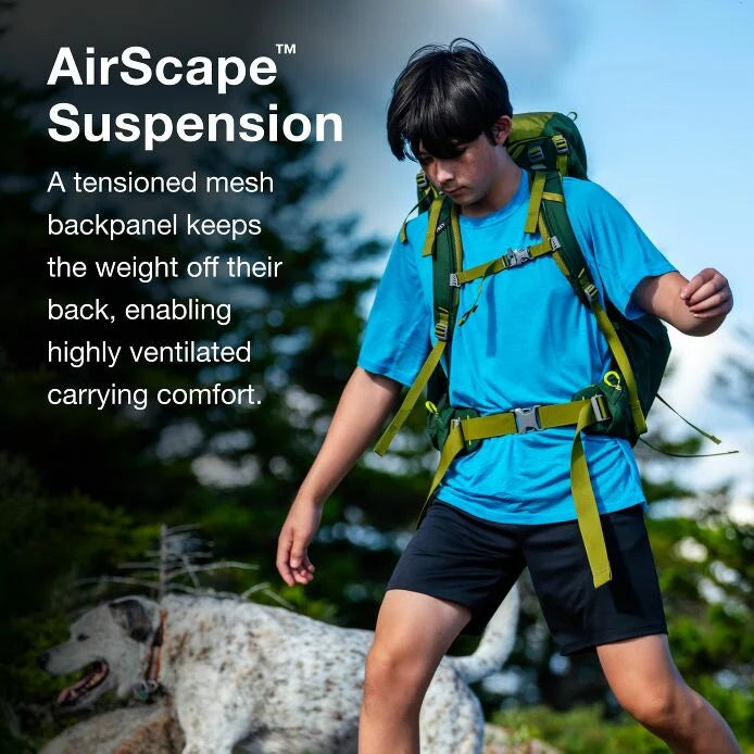 Osprey Ace 38 Kids Backpack - Green Canopy/Matcha Green