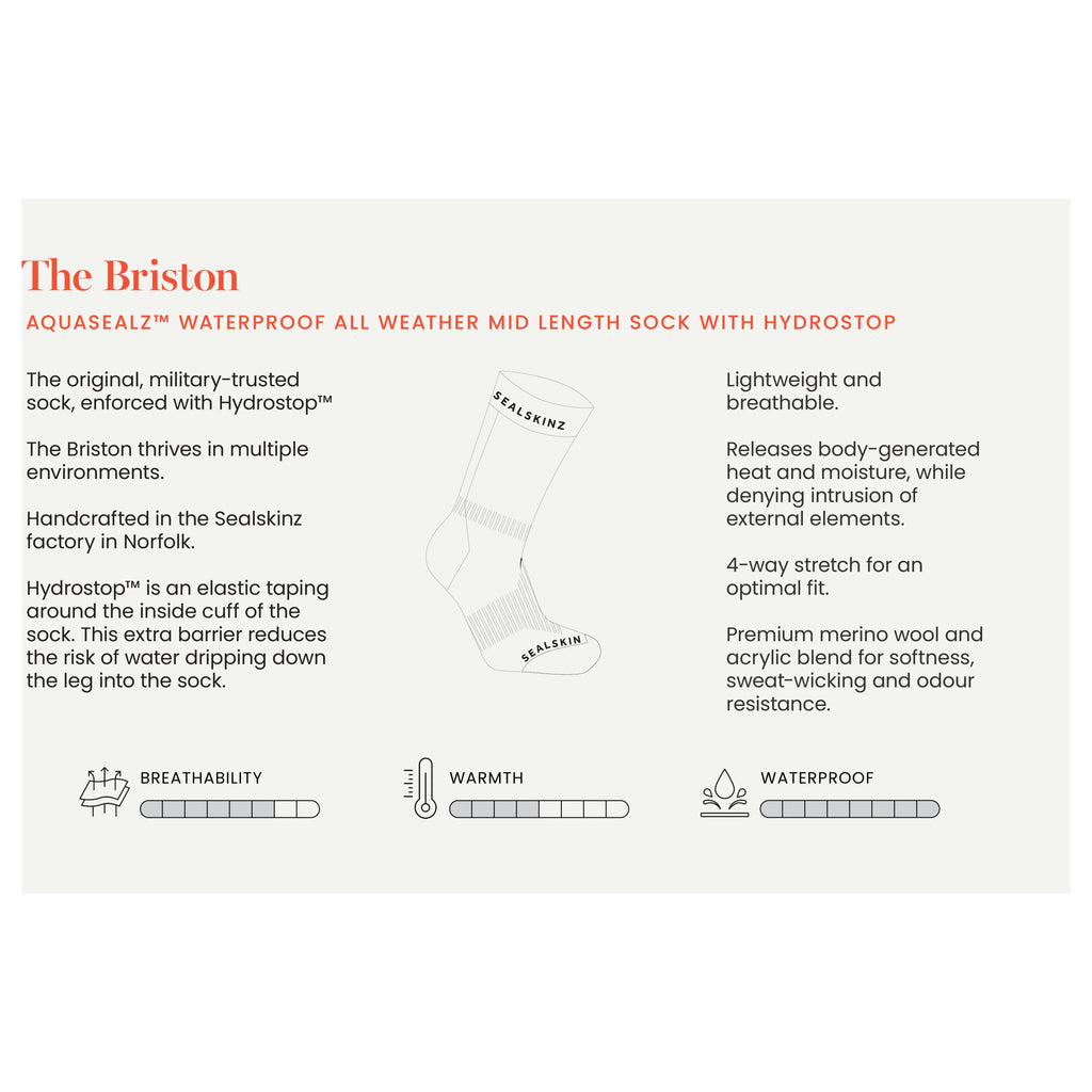 Sealskinz Briston Waterproof Sock