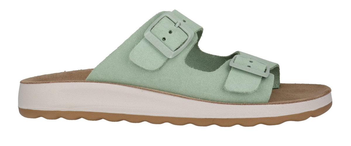 Fly Flot Womens Leather Slide Sandals