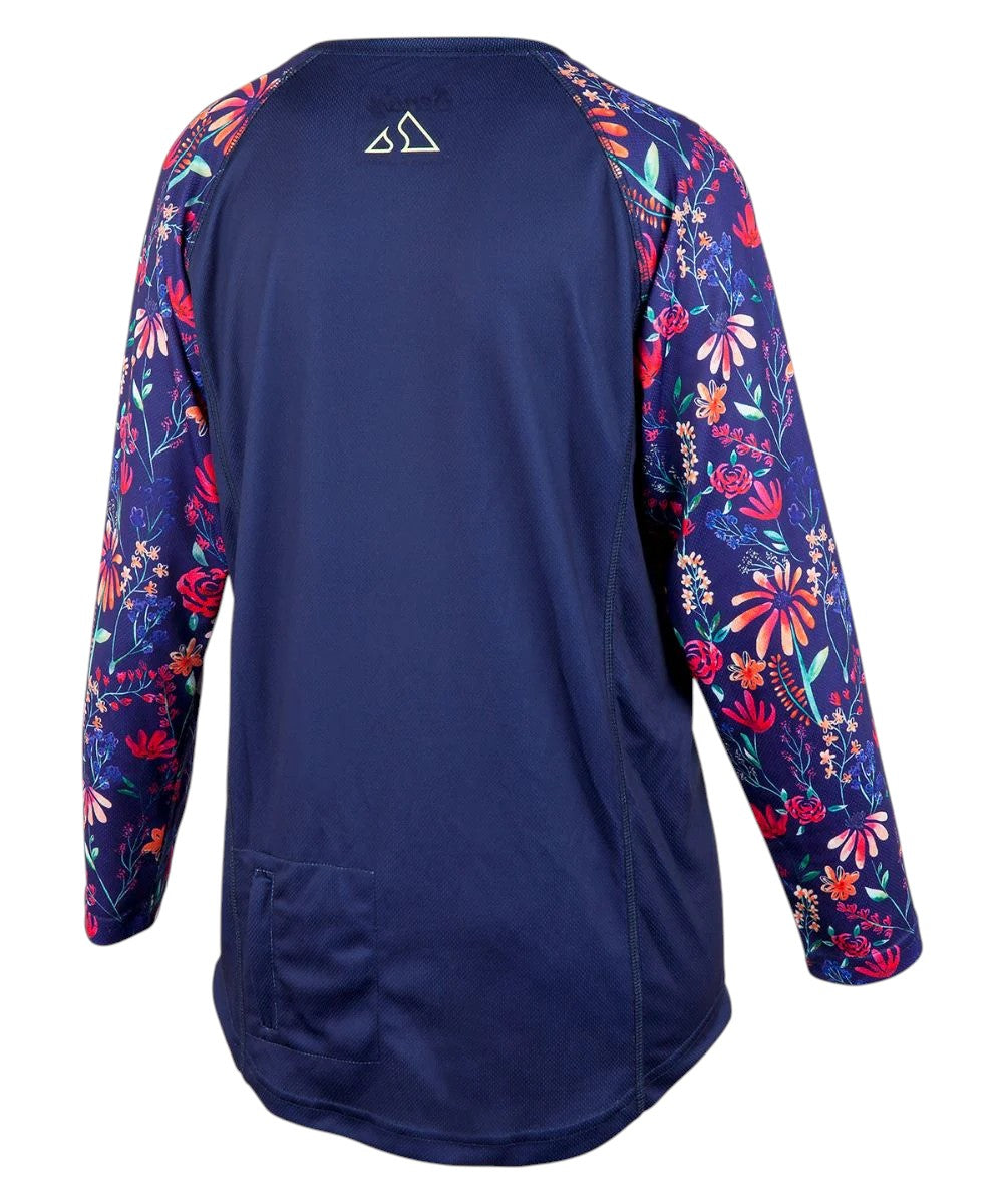 Sendy Women's Wild Flower Long Sleeve Bike Jersey
