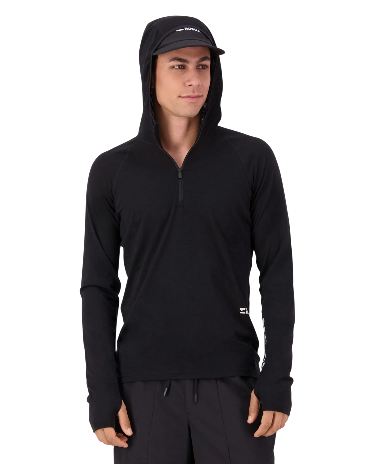 Mons Royale Men's Temple Merino Long Sleeve Hood