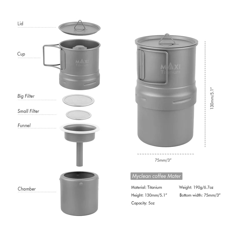Maxi MyClean Ultra Lightweight Coffee Maker