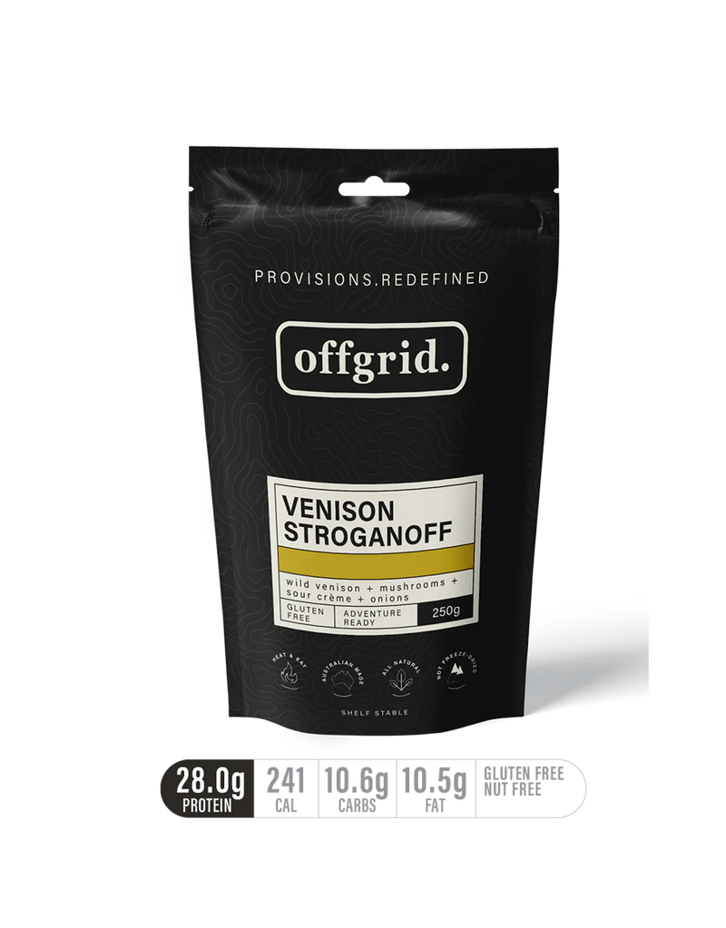 Offgrid Heat & Eat Meal - Venison Stroganoff 250g