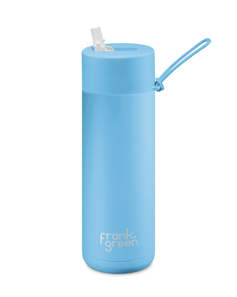 Frank Green Ceramic 20oz Reusable Bottle with Straw