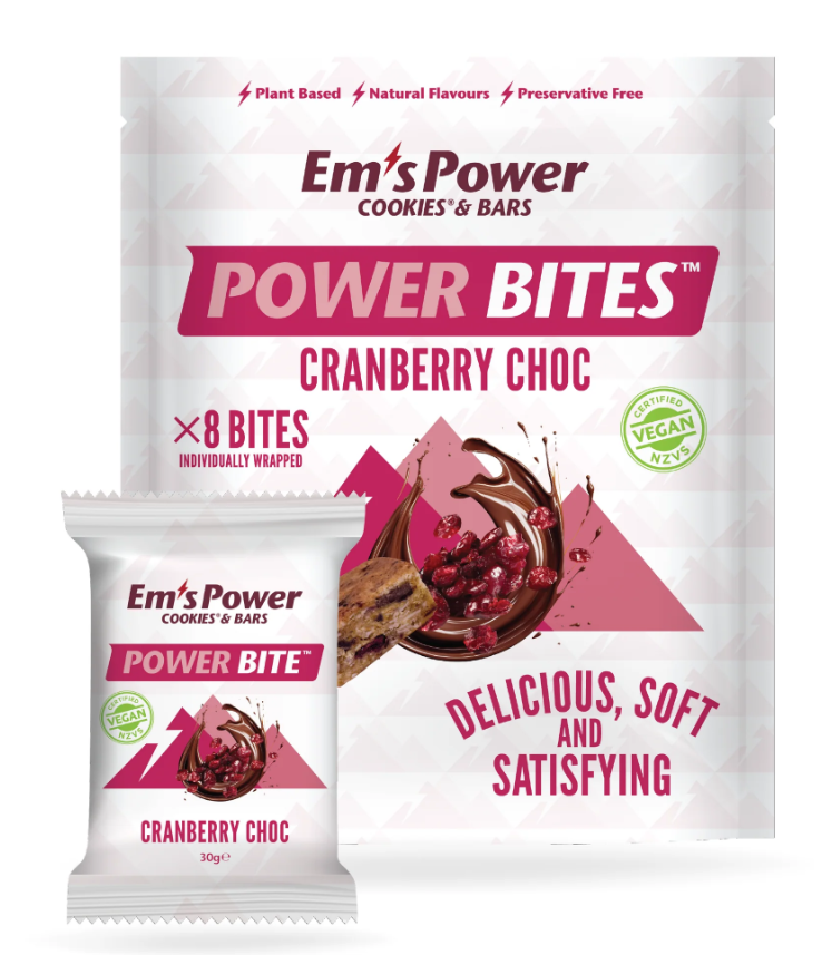 Em's Power Bites Pouch, Chocolate Cranberry Craze