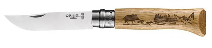 Opinel 8VRI Animal Series Oak Wood Knife