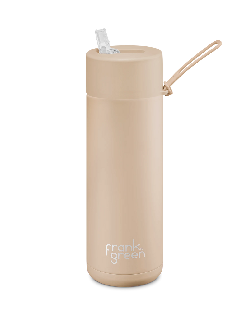 Frank Green Ceramic 20oz Reusable Bottle with Straw