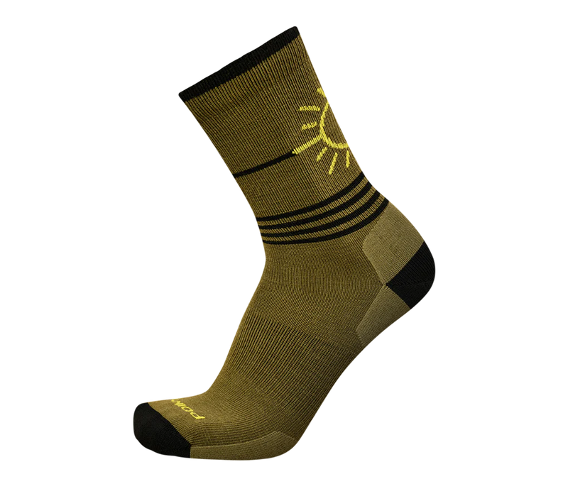 Point6 Merino Rising Sun III Ultra Light 3/4 Crew Sock