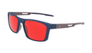 Hilx Vizo Destroyer Sunglasses - Navy Blue w/ Red Lens (RelaX Vision) | Gearshop NZ