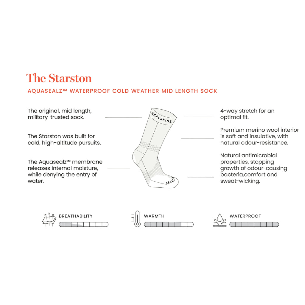 Sealskinz Starston Waterproof Cold Weather Socks