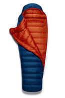 Rab Ascent 700 Down Sleeping Bag Reg LH - Tempest Blue/Orion Blue