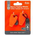 SOL Rescue Floating Whistle 2 Pack