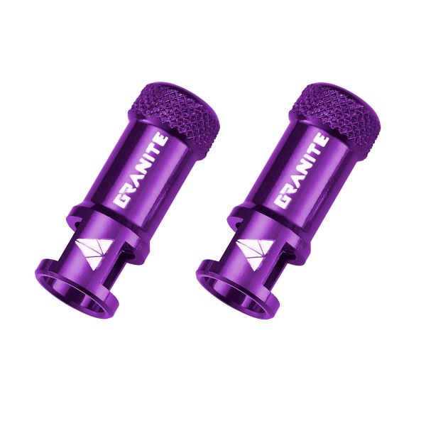 Granite Designs Juicy Nipple CNC Valve Cap Pair With Valve Core Removing Function