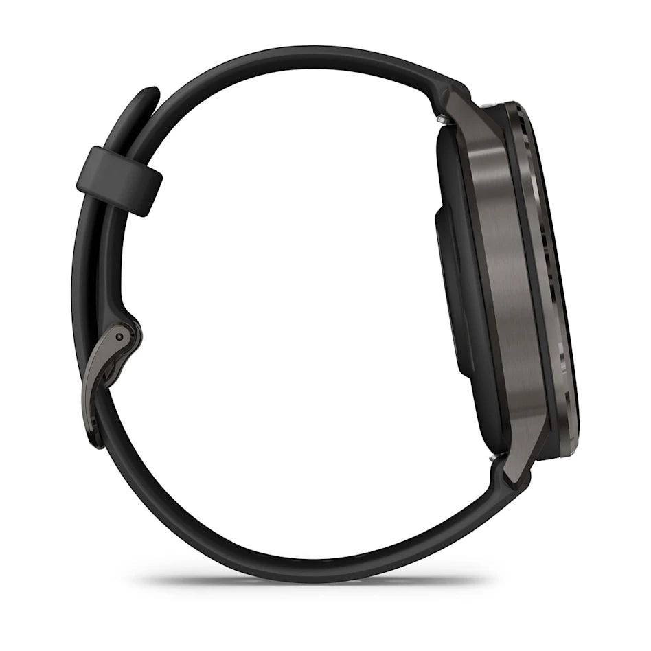 Garmin Venu 4 45mm - Slate with Black Silicone Band